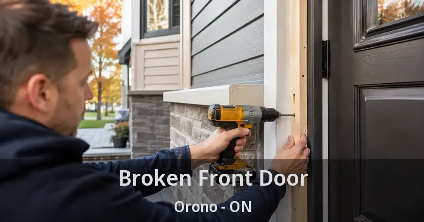 Broken Front Door Orono - ON