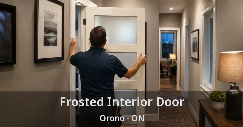 Frosted Interior Door Orono - ON