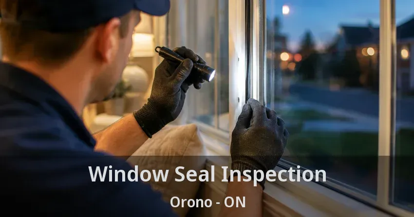 Window Seal Inspection Orono - ON