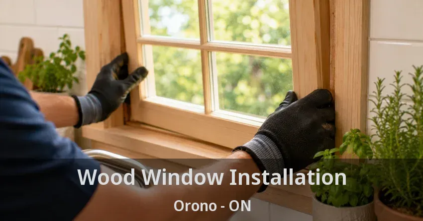 Wood Window Installation Orono - ON