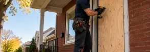 Temporary Door Securing Orono